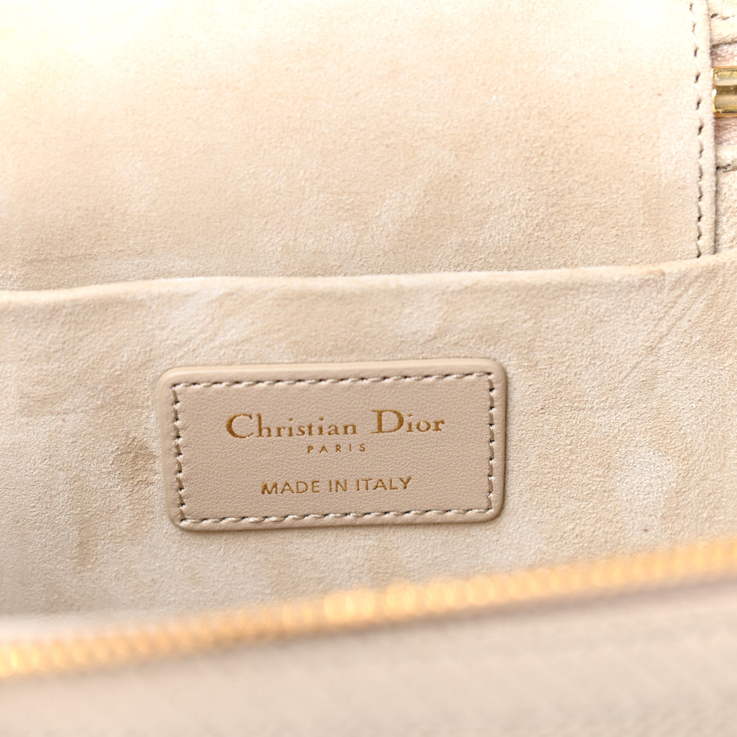 Christian Dior Lambskin Cannage Small Diortravel Vanity Case Light Beige 6 of 9