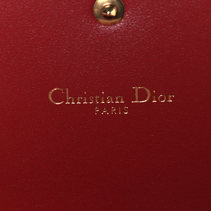 Christian Dior Grained Lambskin J'adior Croisiere Chain Wallet Red 10 of 10