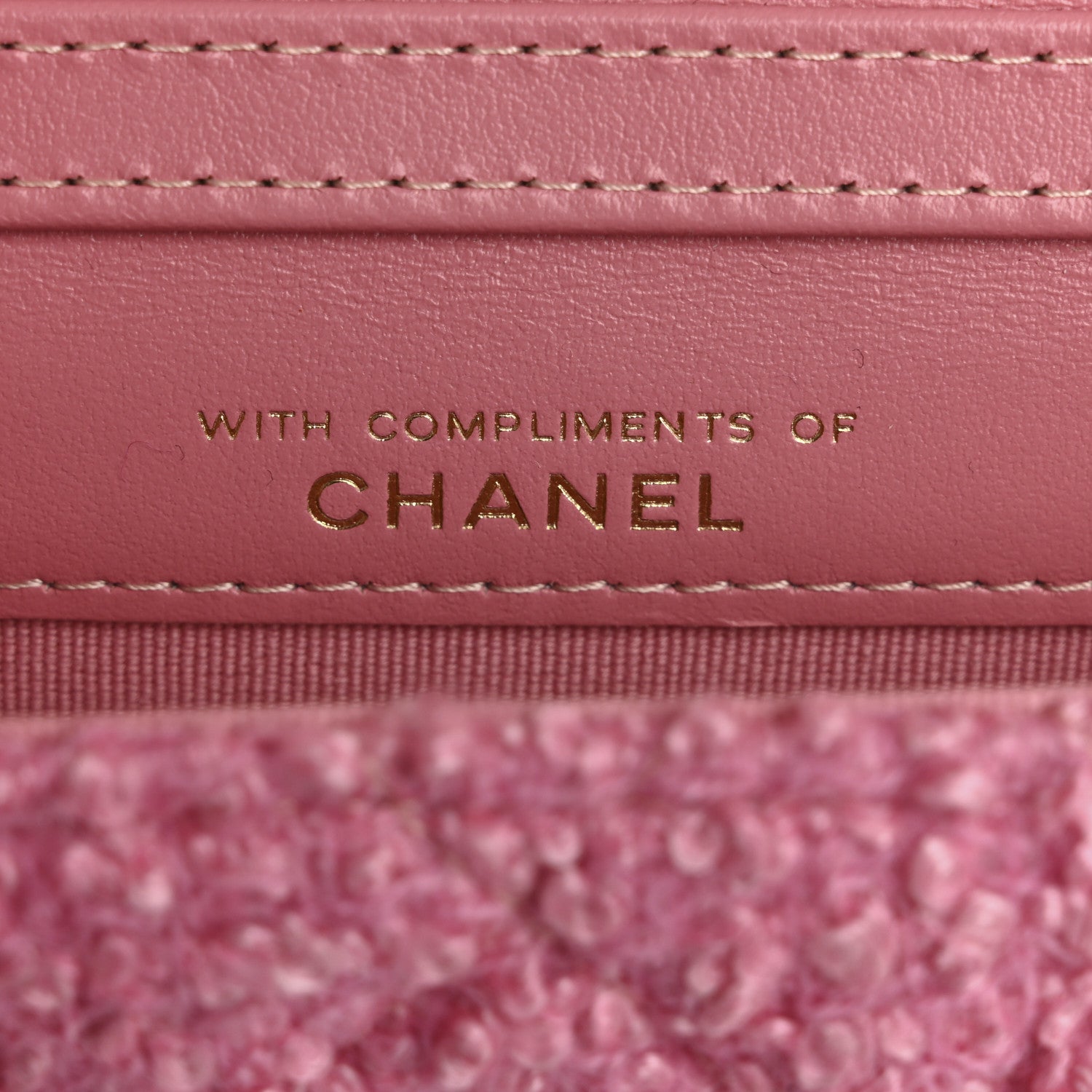 Chanel Tweed Quilted Flap Chain Waist Bag Pink 7 of 11