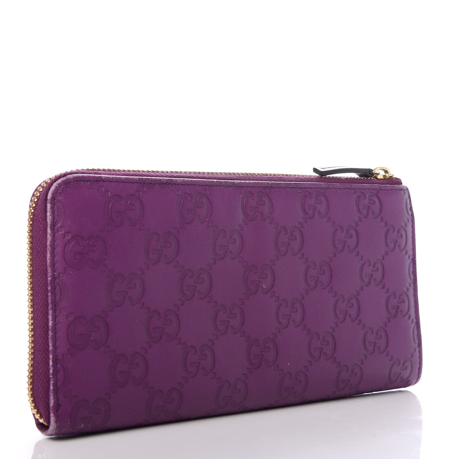 Gucci Guccissima Donna Long Wallet Purple 3 of 8