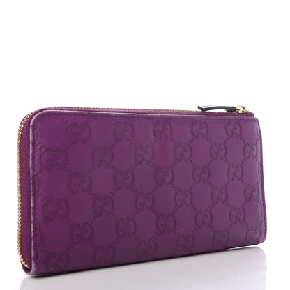 Gucci Guccissima Donna Long Wallet Purple 3 of 8