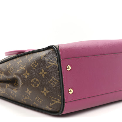 Louis Vuitton Calfskin Monogram Kimono Tote Grape 8 of 9