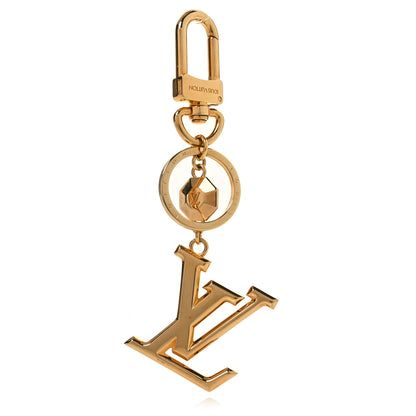 Louis Vuitton LV Facettes Bag Charm Key Holder Gold 1 of 4