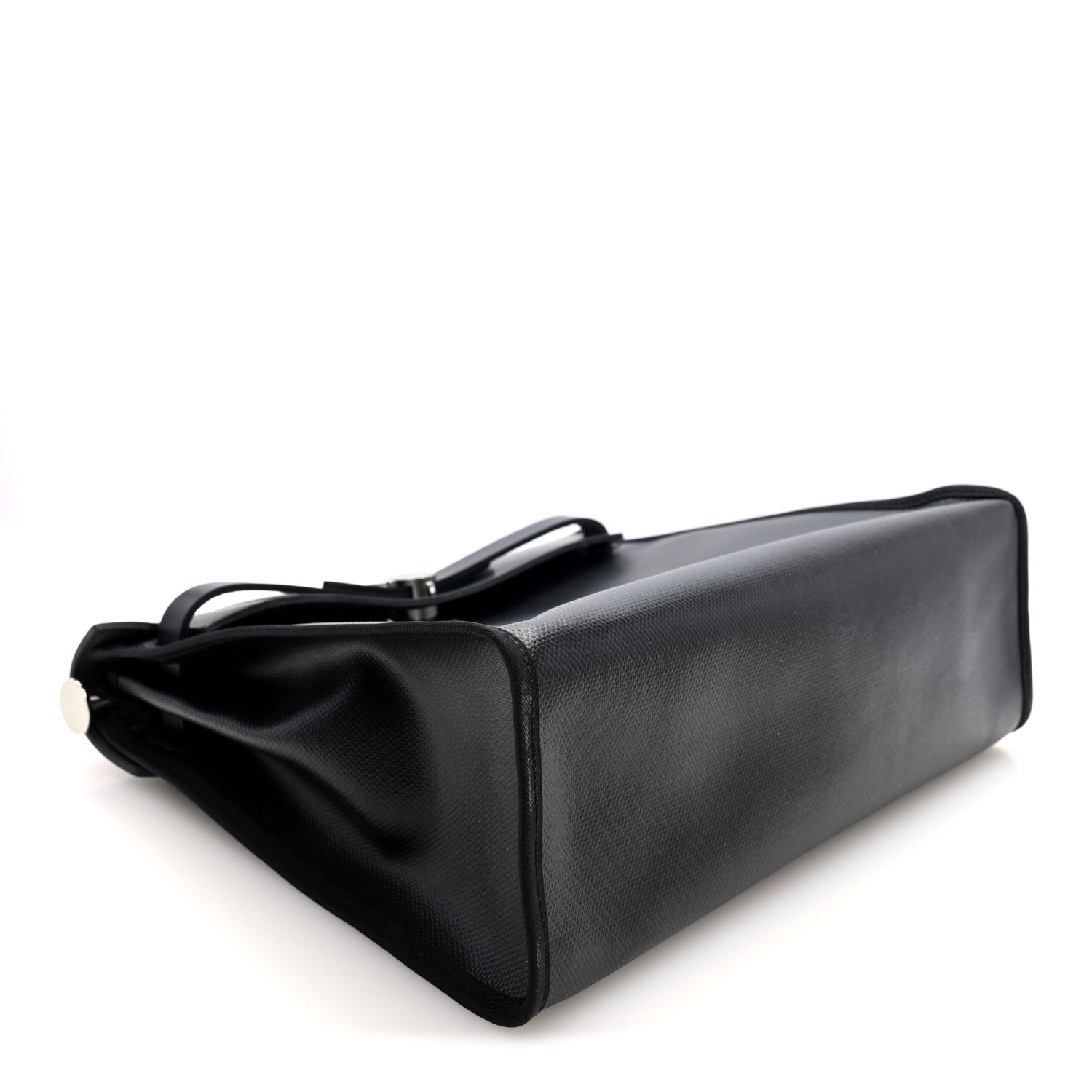 Hermes Toile H Berline Vache Hunter Herbag Zip PM 31 Black Ecru 5 of 12