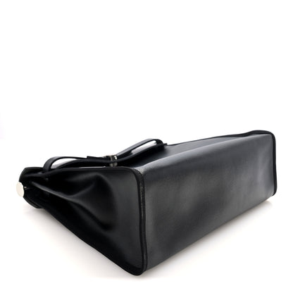 Hermes Toile H Berline Vache Hunter Herbag Zip PM 31 Black Ecru 5 of 12