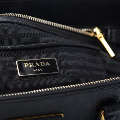 Prada Saffiano Large Galleria Double Zip Tote Black 6 of 9