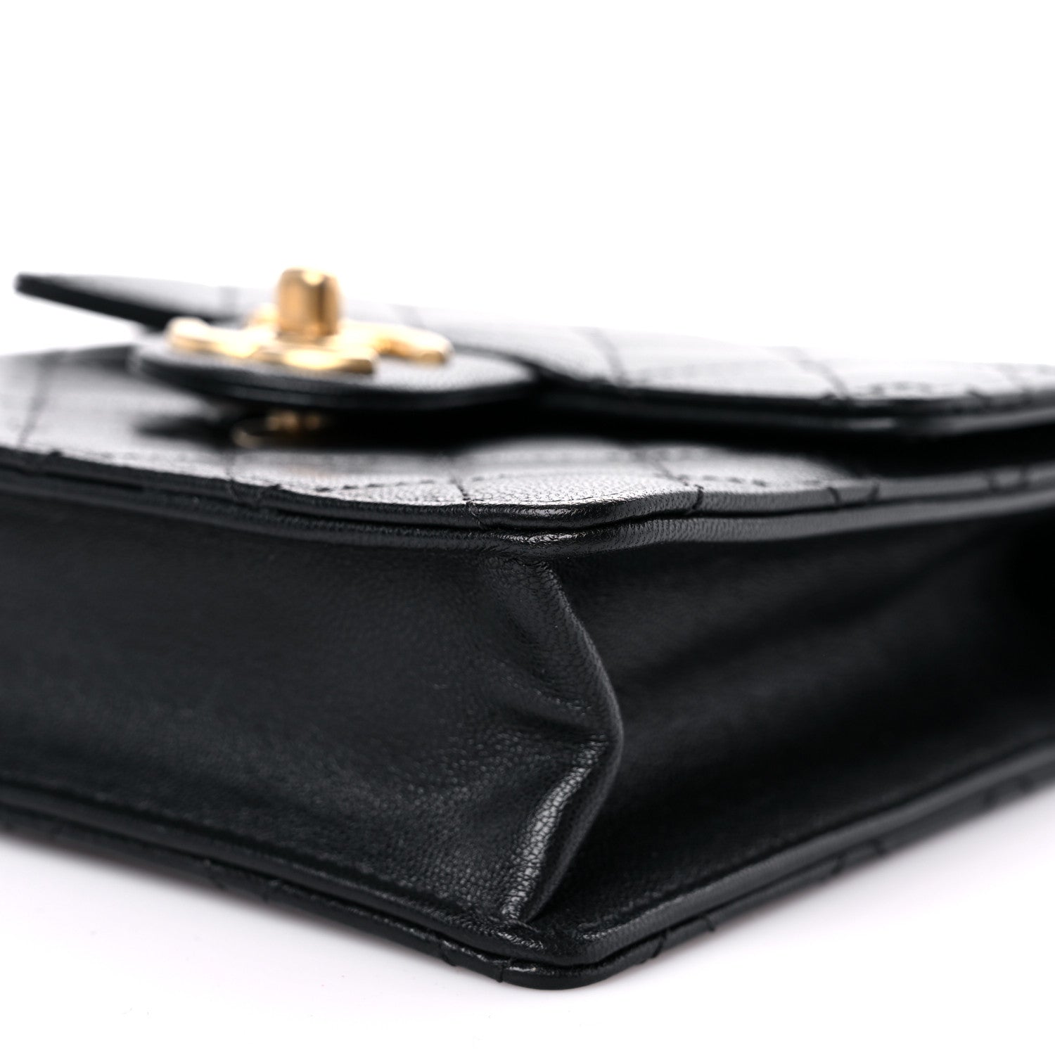 Chanel Goatskin Quilted Chic Pearls Flap Black 9 of 10