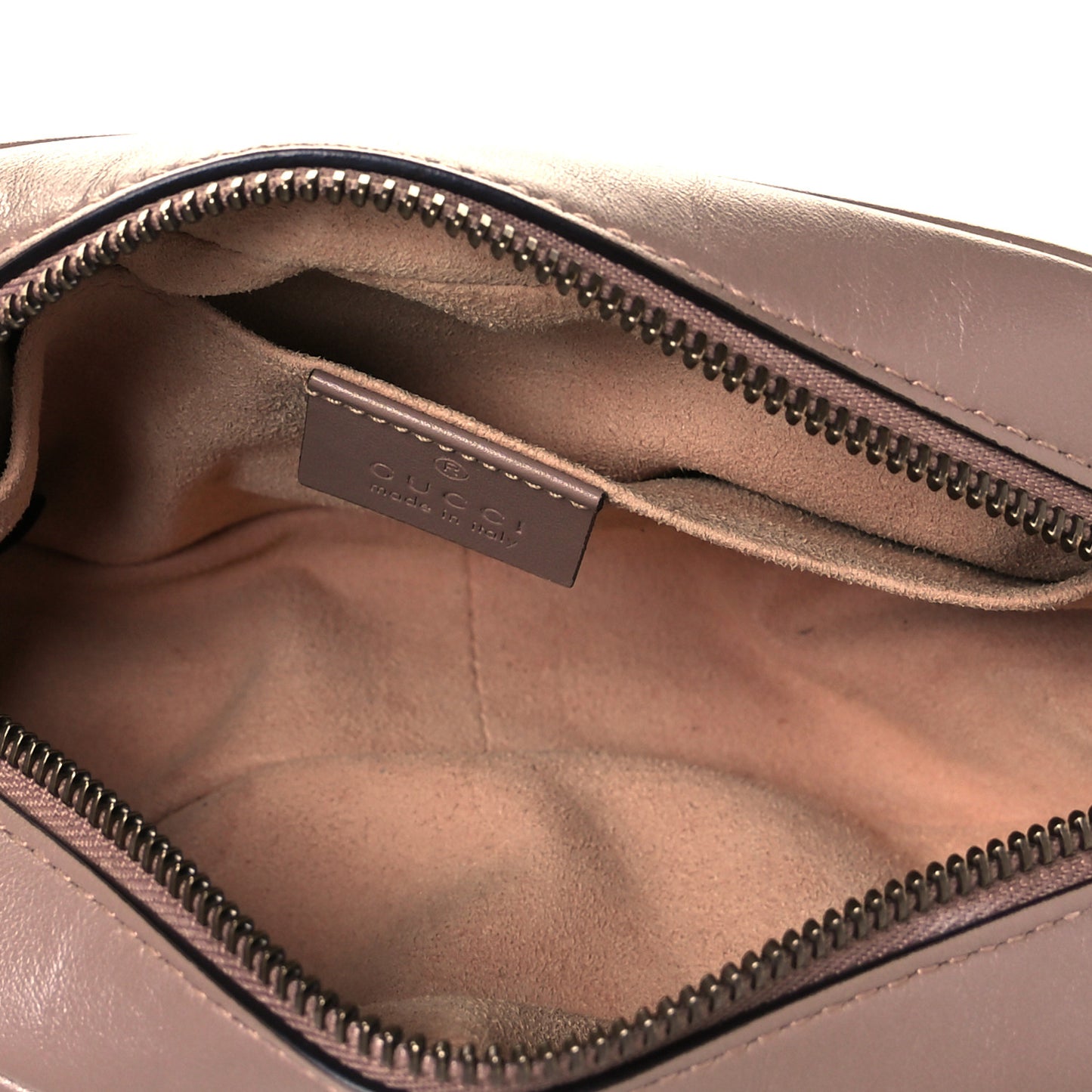 Calfskin Matelasse Mini GG Marmont Chain Shoulder Bag Porcelain Rose