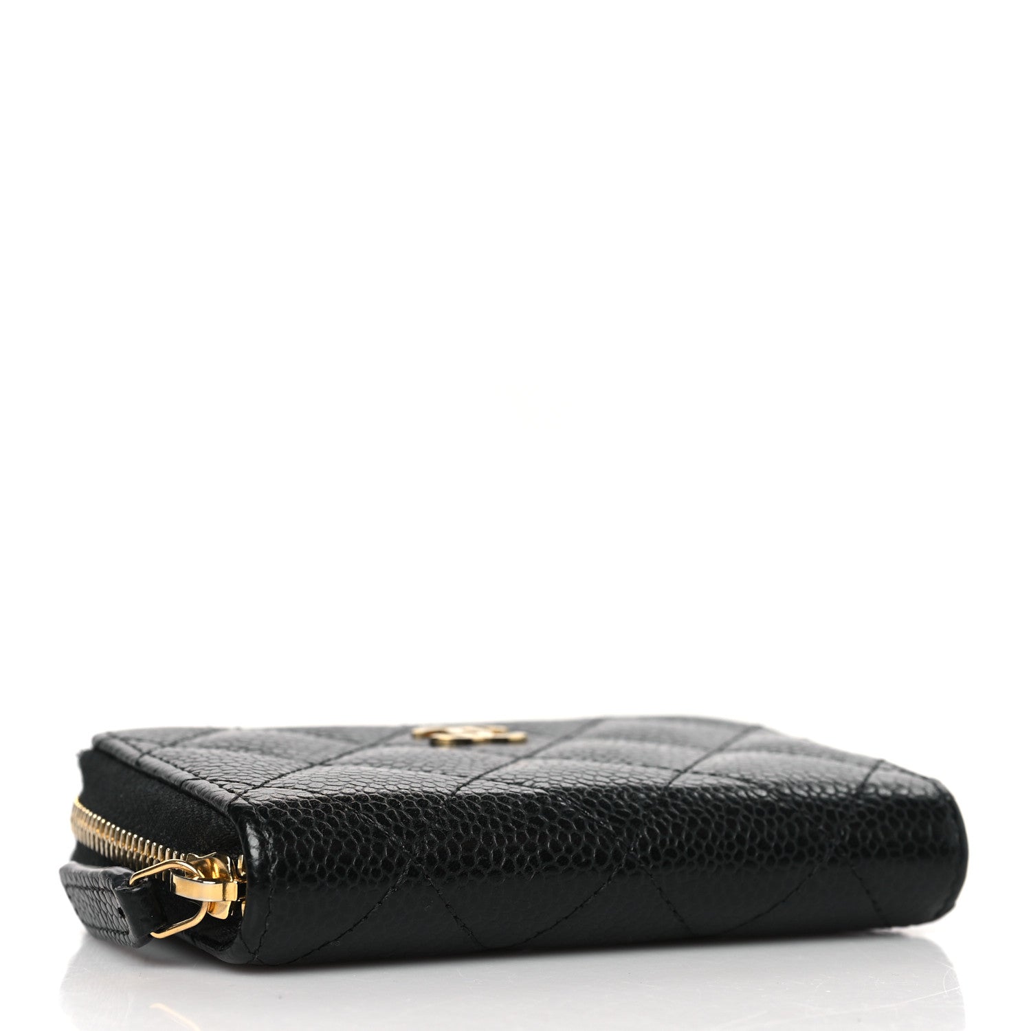 Chanel Caviar Quilted Zip Coin Purse Black 4 of 7