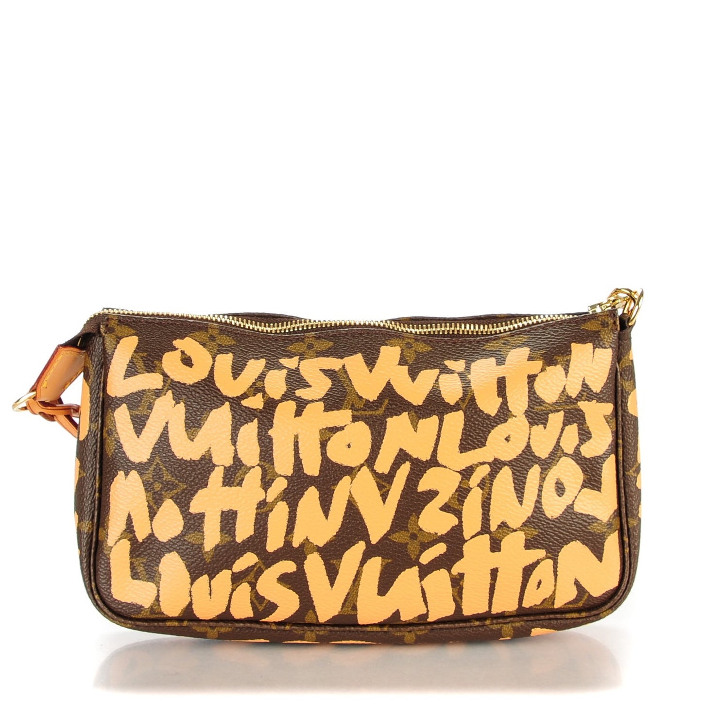 Monogram Graffiti Pochette Accessories Peach