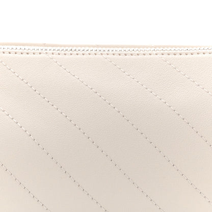 Gucci Sakai Be Green Calfskin Diagonal Stitched Mini Blondie Barrel Shoulder Bag Mystic White 8 of 11