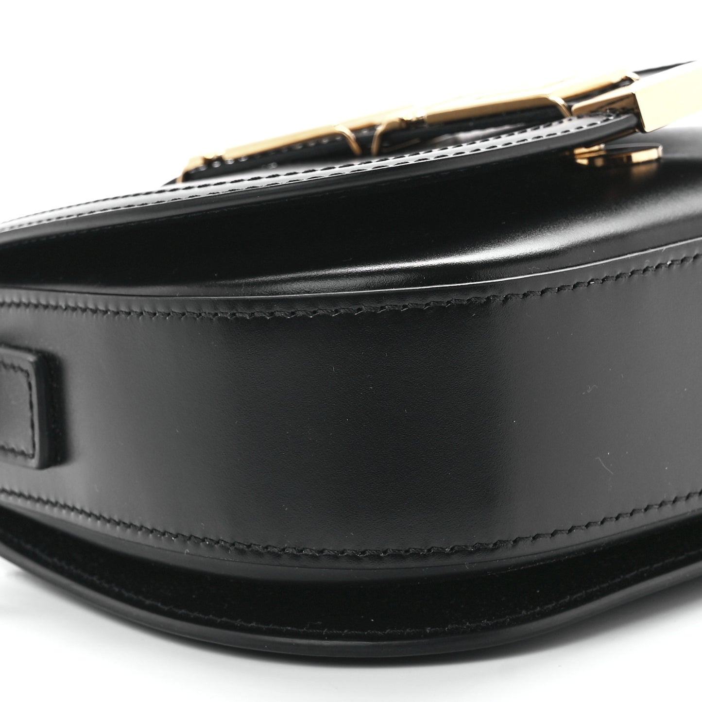 Calfskin Small Greca Goddess Shoulder Bag Black