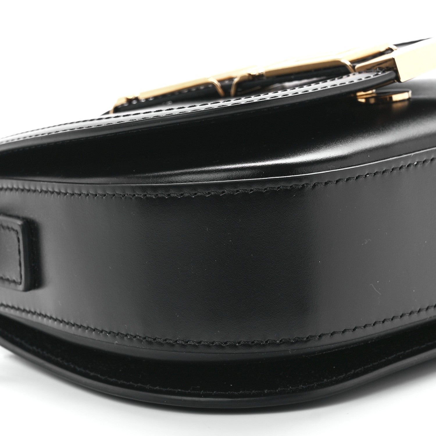 Versace Calfskin Small Greca Goddess Shoulder Bag Black 11 of 13