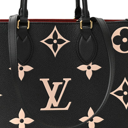 Louis Vuitton Empreinte Monogram Giant Onthego MM Black Beige 8 of 11