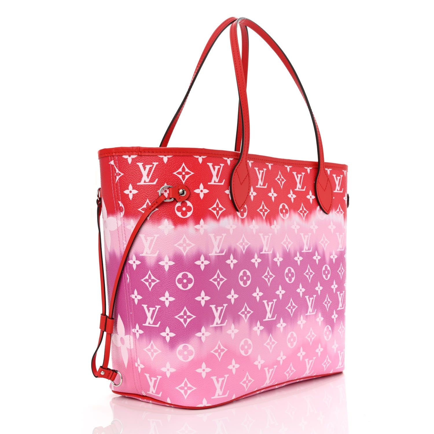 Louis Vuitton Monogram Escale Neverfull MM Rouge 4 of 12