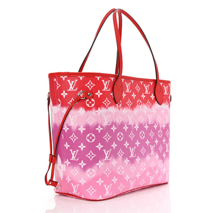 Louis Vuitton Monogram Escale Neverfull MM Rouge 4 of 12