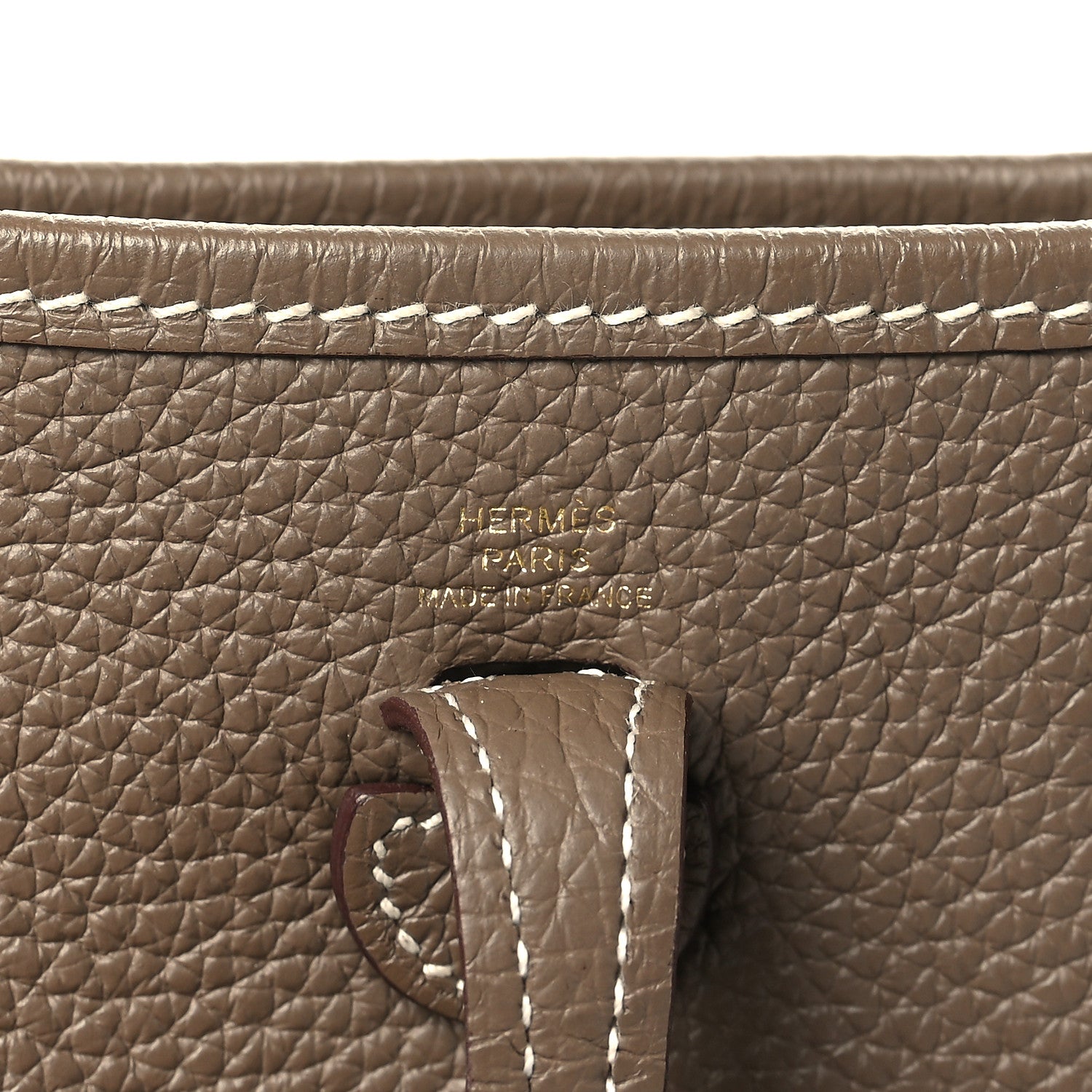 Hermes Taurillon Clemence Amazone Evelyne TPM Etoupe Bleu Indigo 6 of 10