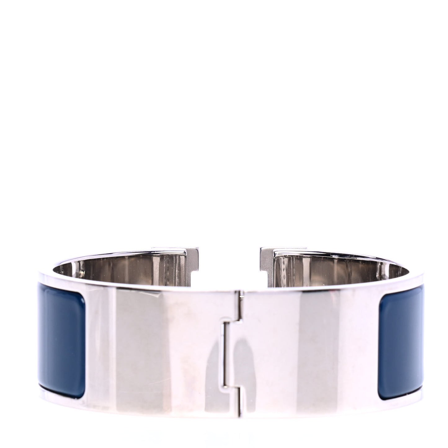 Enamel Wide Clic Clac H Bracelet PM Bleu Biarritz