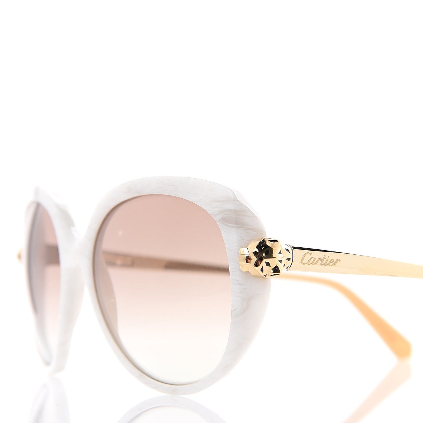 Panthere De Sunglasses Tortoise White