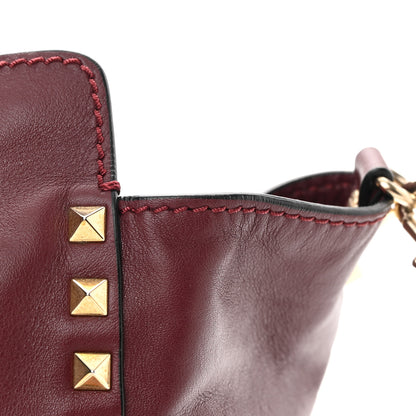 Valentino Garavani Vitello Small Rockstud Tote Rubin 14 of 14