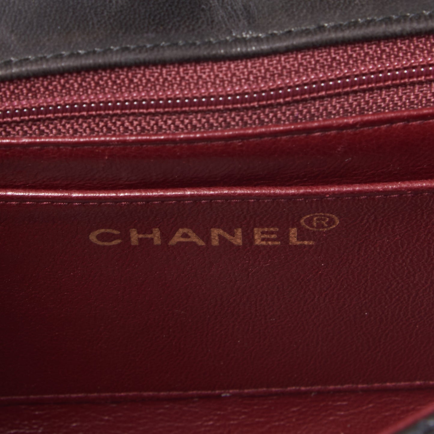 Lambskin Quilted Small Single Flap Black