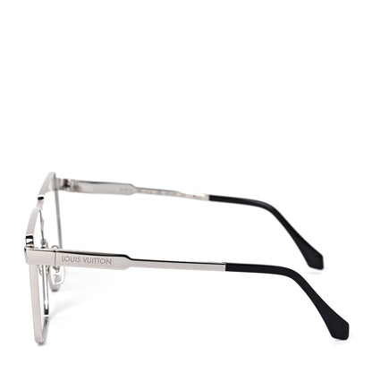 Louis Vuitton Metal Crystal Cyclone Sunglasses Z1701U Silver 3 of 8