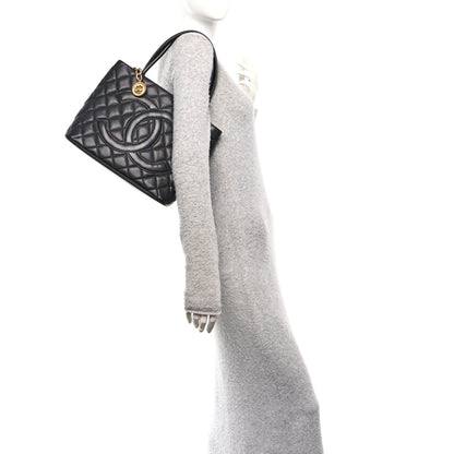 Chanel Caviar Quilted Medallion Tote Black 2 of 10
