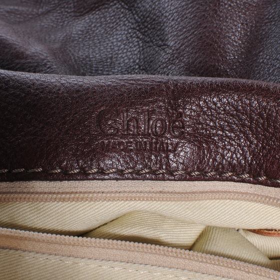 Chloe Leather Paddington Satchel Chocolate 6 of 9