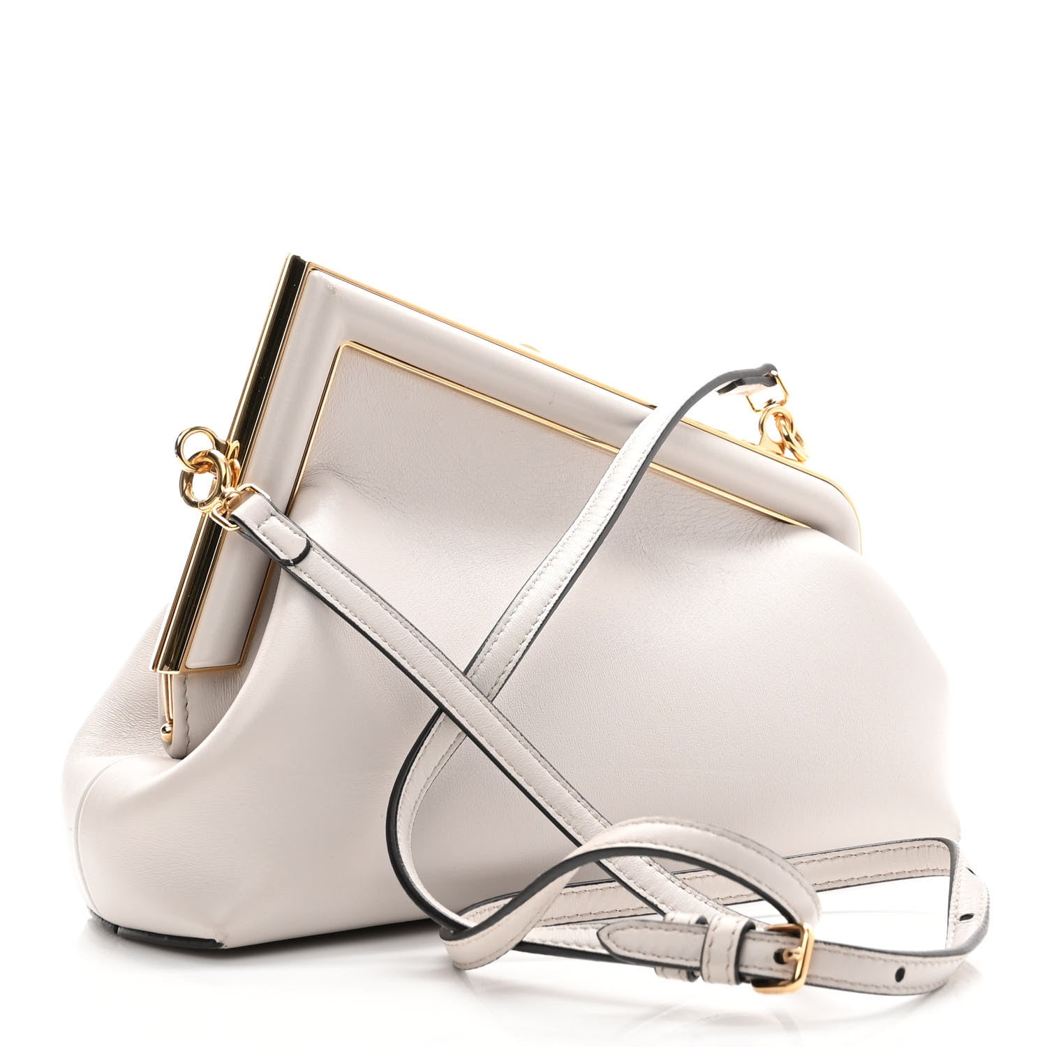 Fendi Shiny Nappa Small Fendi First Ghiaia 3 of 11