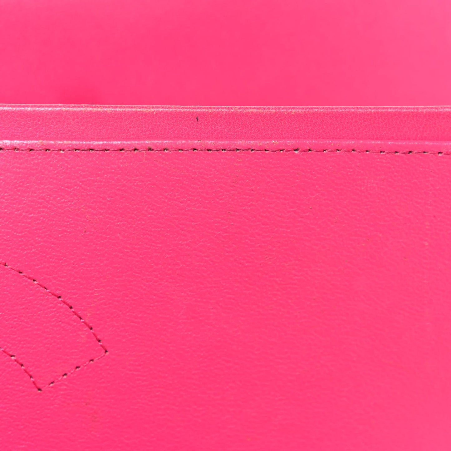 Lambskin Quilted Jumbo Double Flap Dark Pink