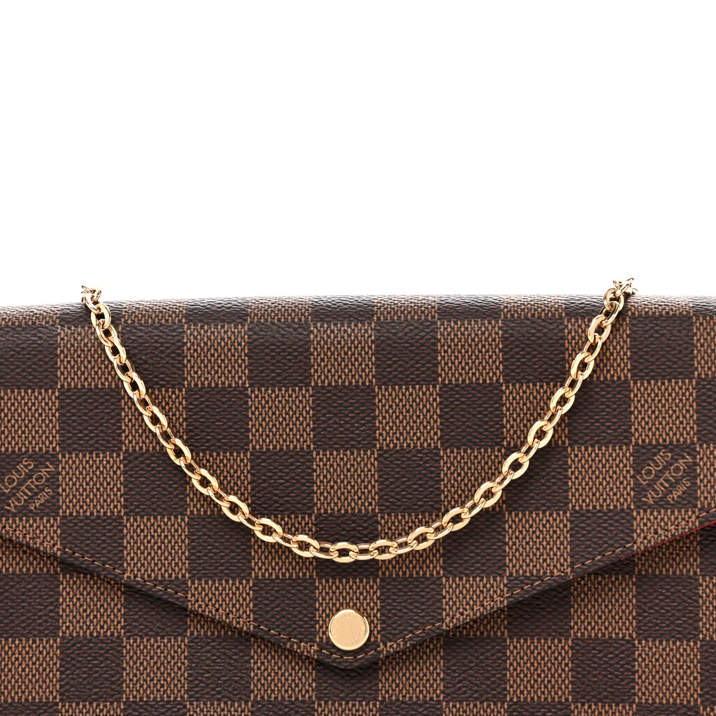Damier Ebene Pochette Felicie Chain Wallet