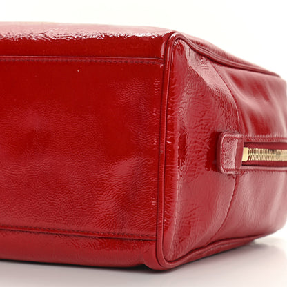 Saint Laurent Textured Patent Mini Y-Mail Tote Red 9 of 9
