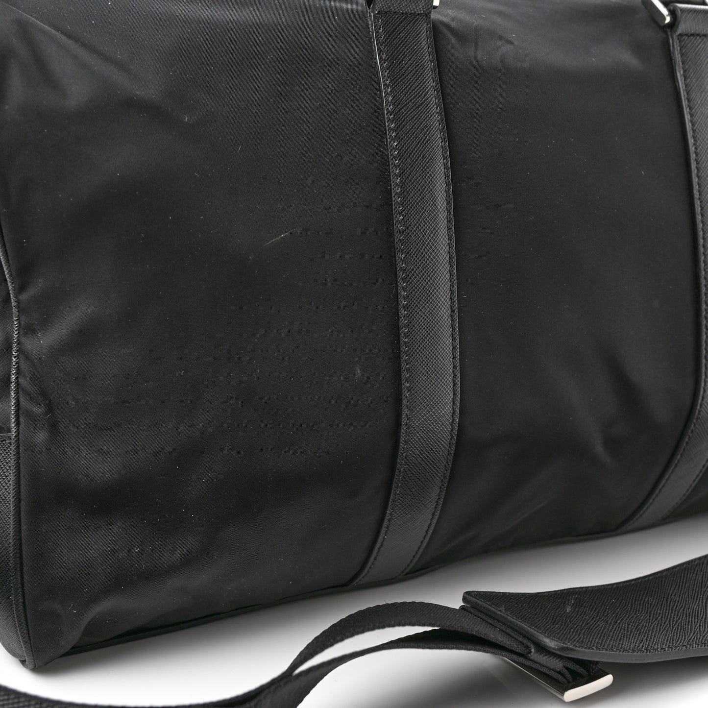 Tessuto Nylon Saffiano Duffle Black