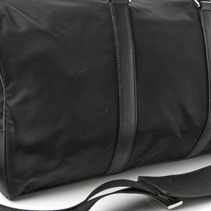 Prada Tessuto Nylon Saffiano Duffle Black 16 of 18