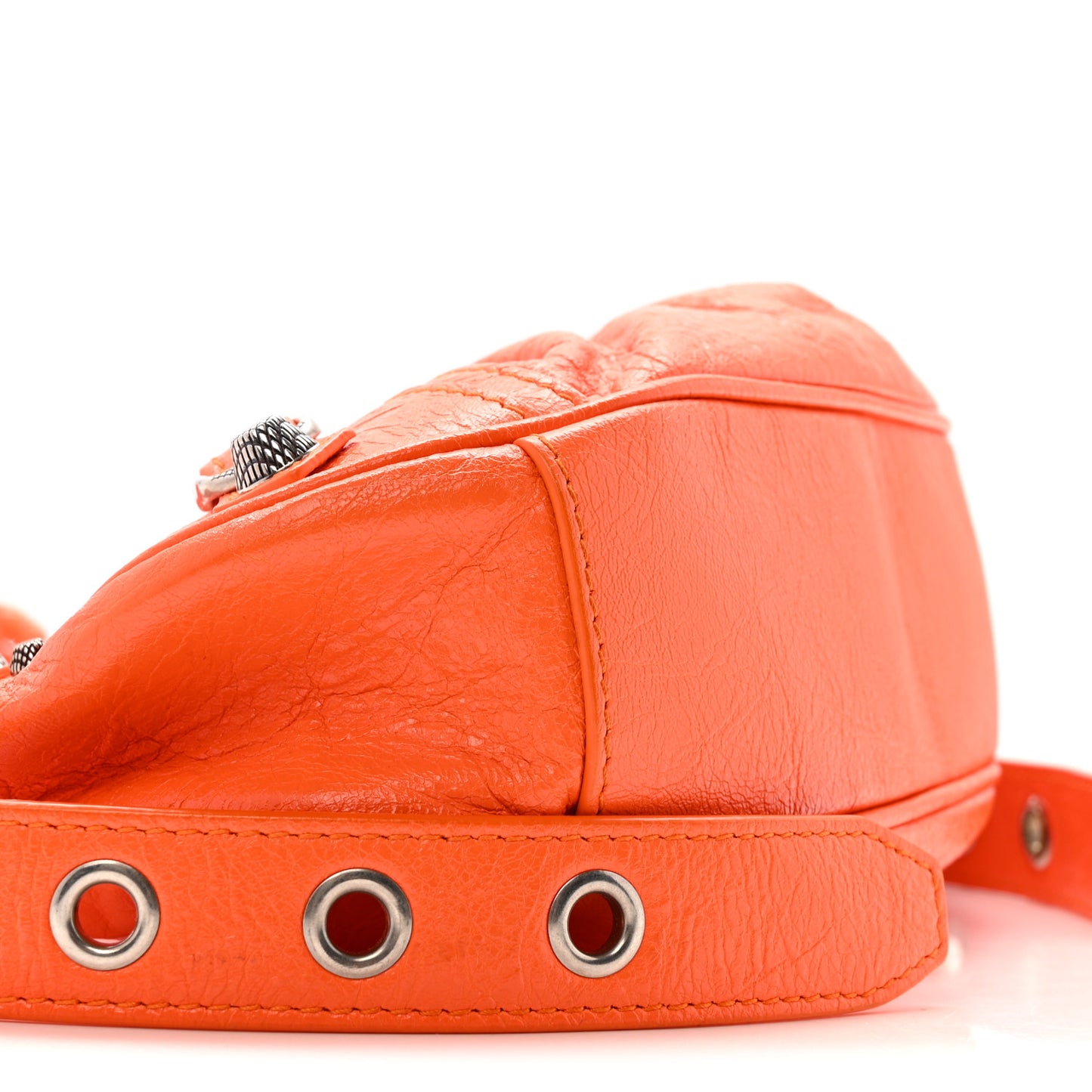 Agneau Arena Le Cagole Shoulder Bag XS Orange