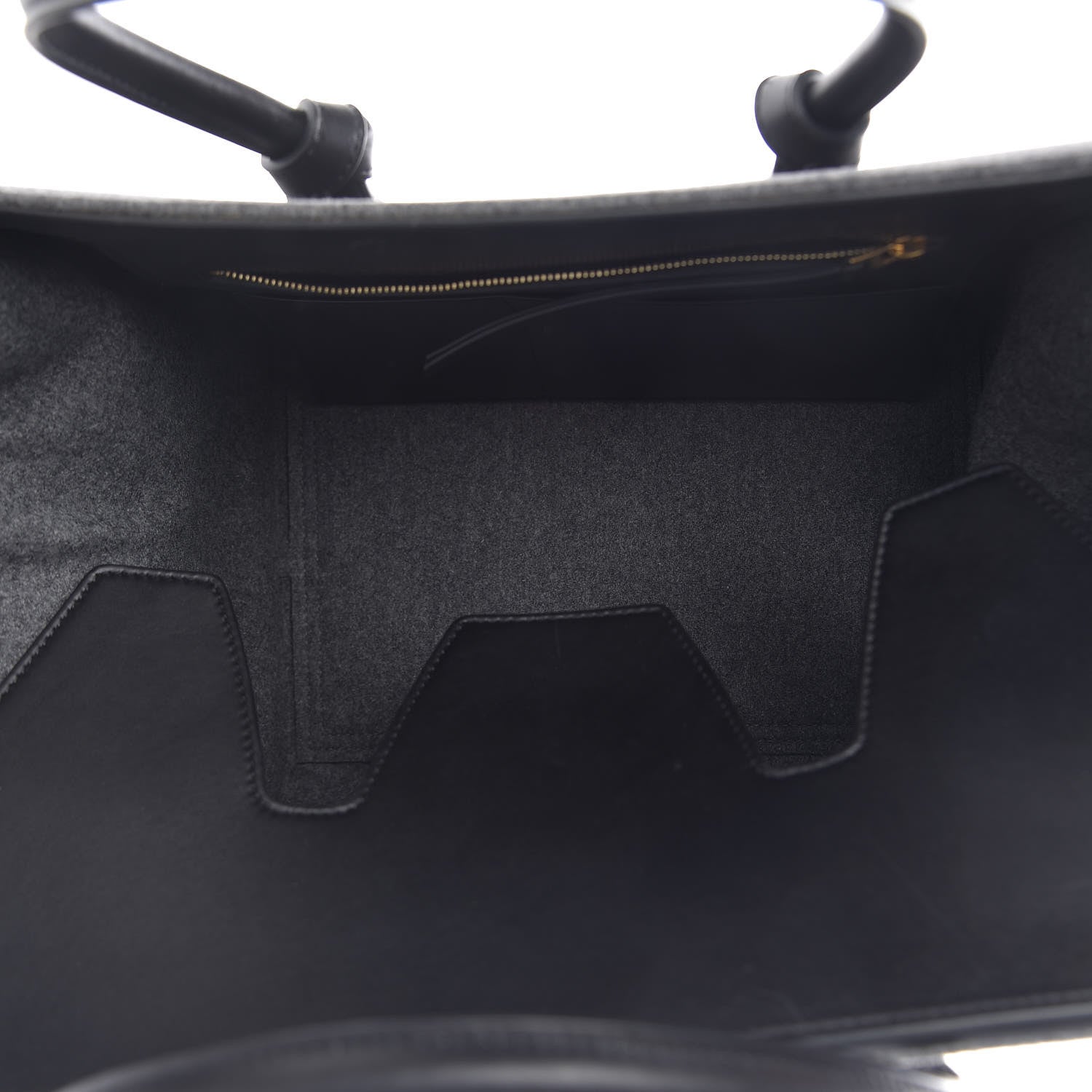 Celine Felt Calfskin Large Tie Knot Tote Grey Black 5 of 10