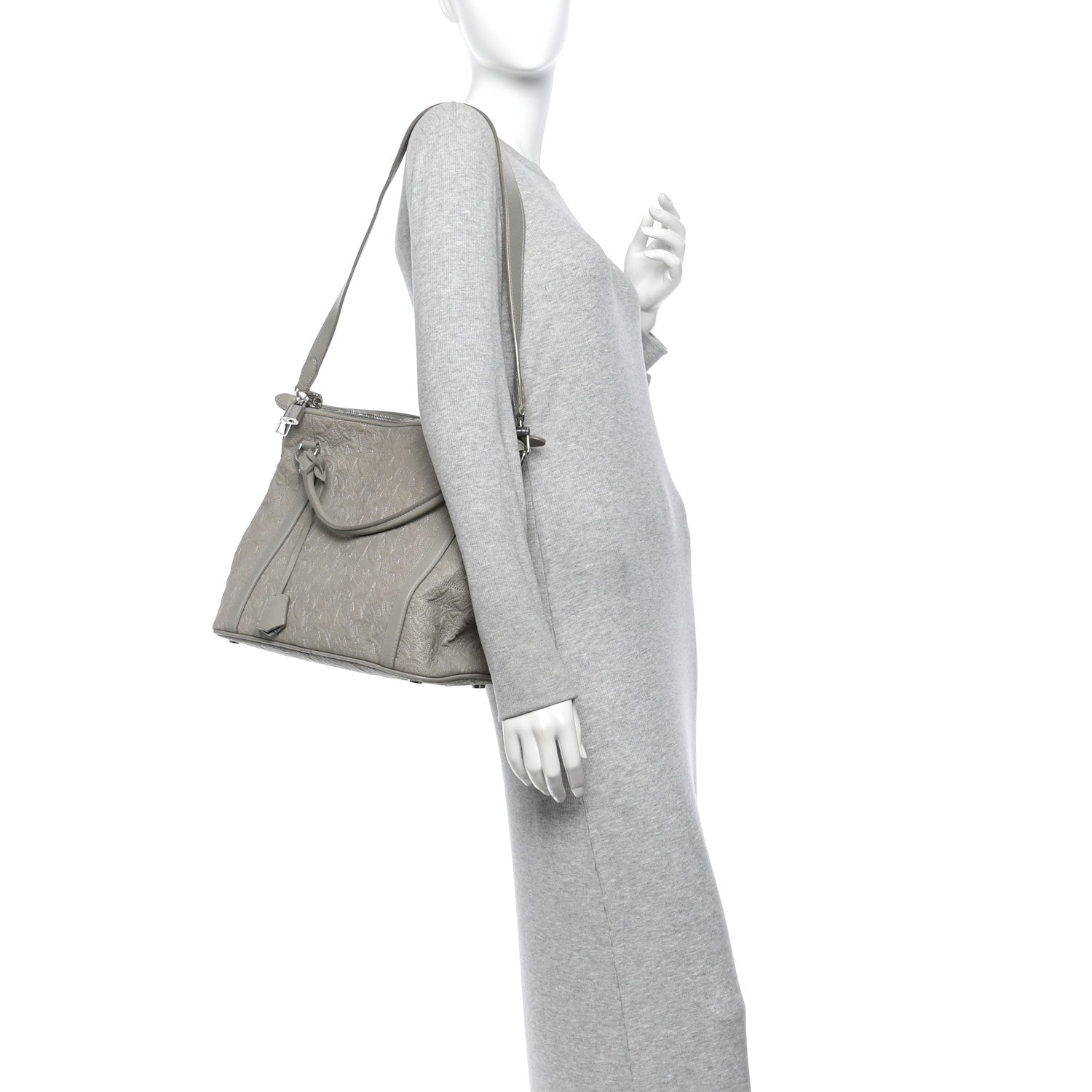 Louis Vuitton Monogram Lambskin Antheia IXIA PM Gris 2 of 11