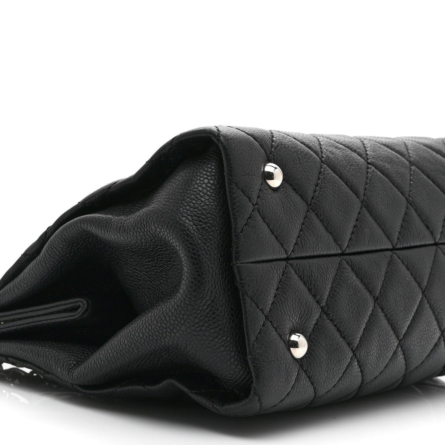 Chanel Caviar Quilted CC Timeless Soft Tote Black 9 of 10