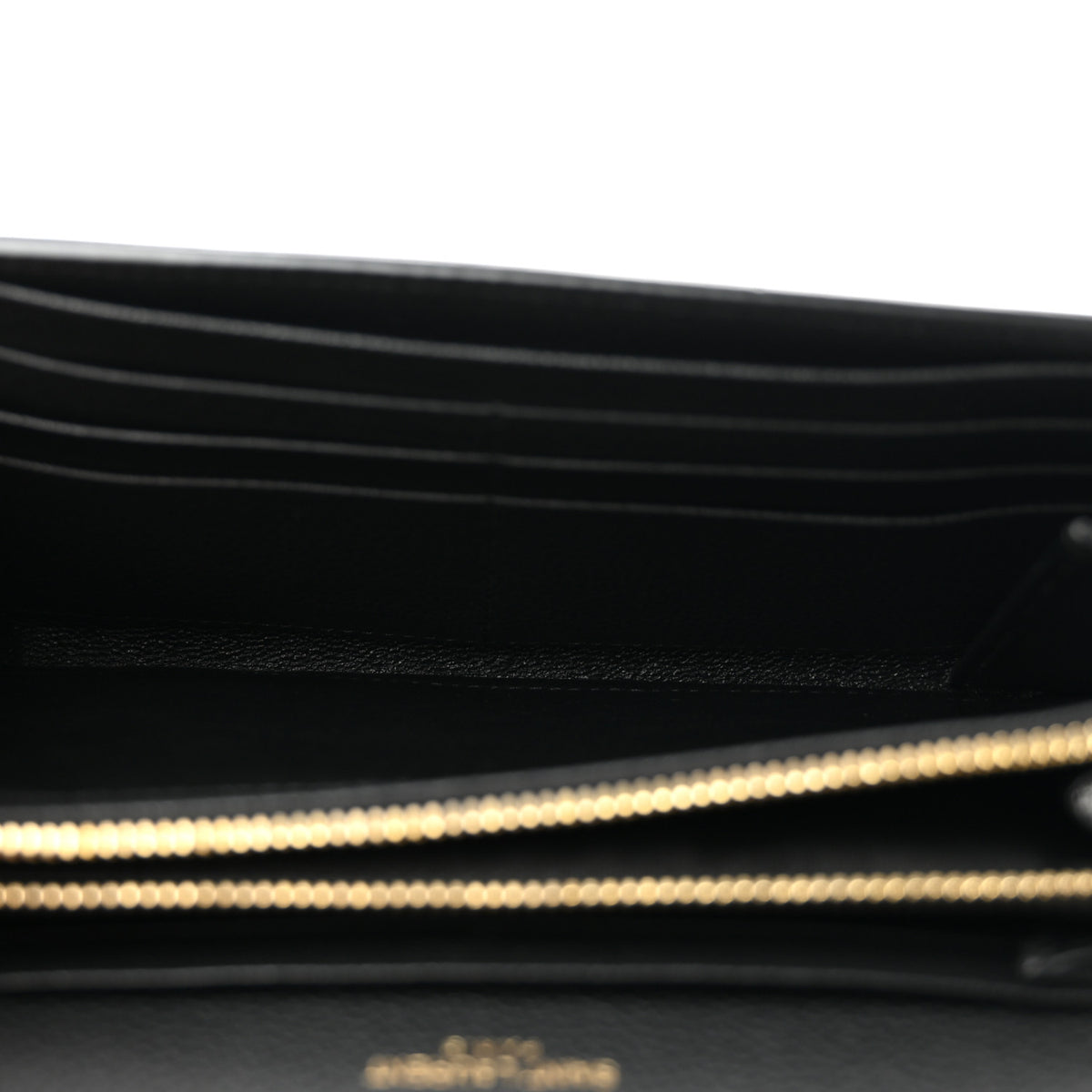 Calfskin Monogram Large Flap Wallet Black