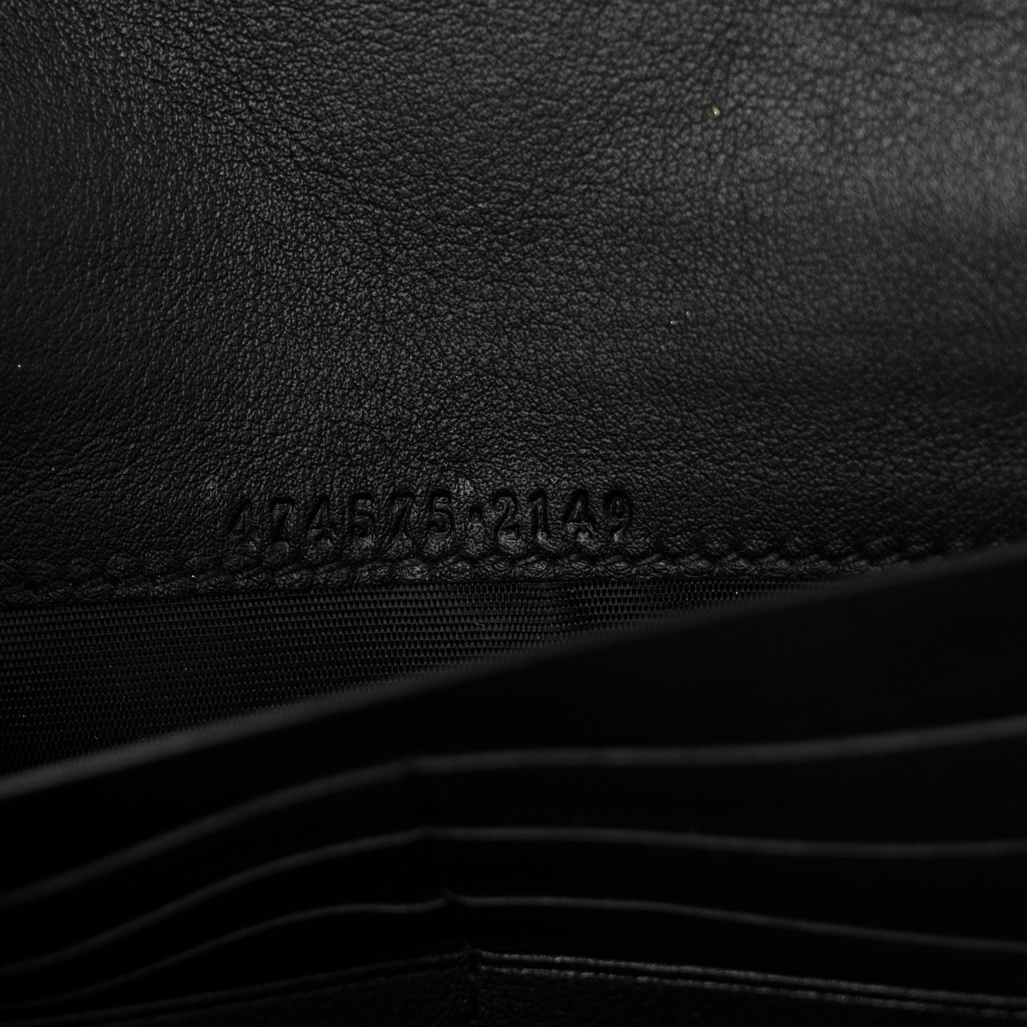 Gucci Velvet Matelasse GG Marmont Chain Wallet Black 7 of 11