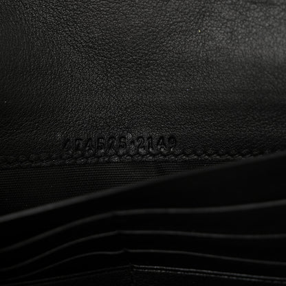 Gucci Velvet Matelasse GG Marmont Chain Wallet Black 7 of 11