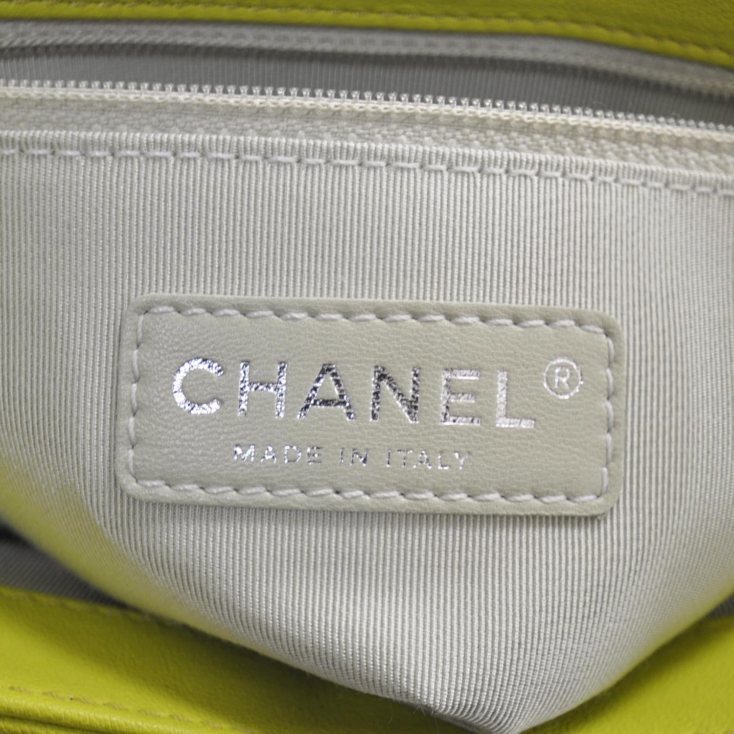 Chanel Washed Lambskin Mini Chain Around Messenger Neon Yellow 12C NEW SOLD OUT 7 of 9