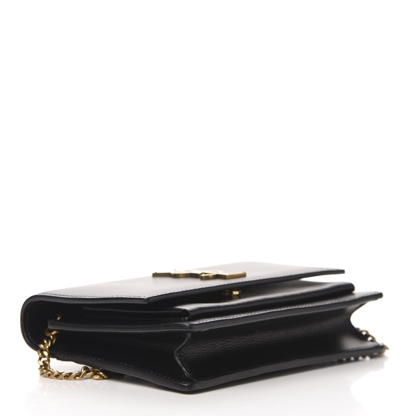 Calfskin Monogram Sunset Chain Wallet Black