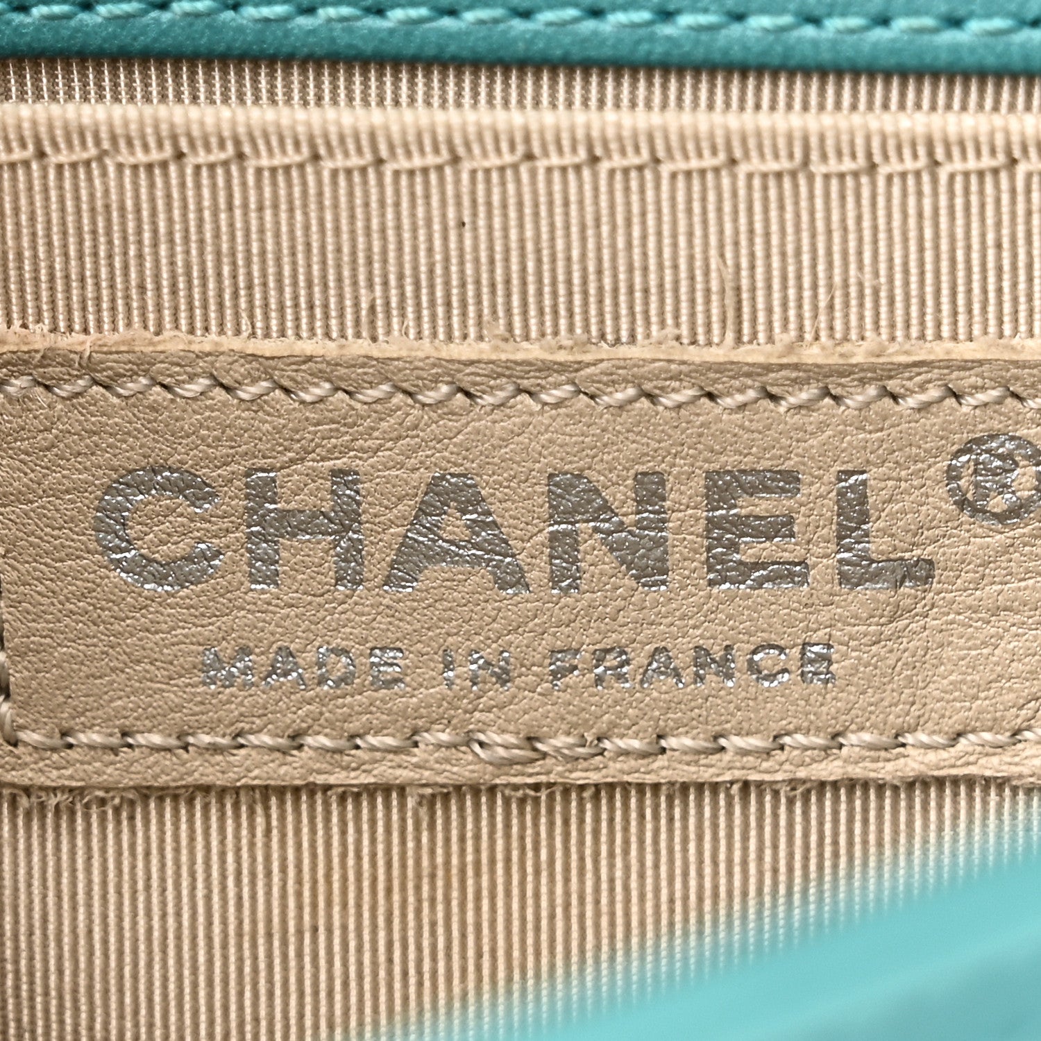 Chanel Calfskin Quilted North South Boy Flap Turquoise 6 of 10