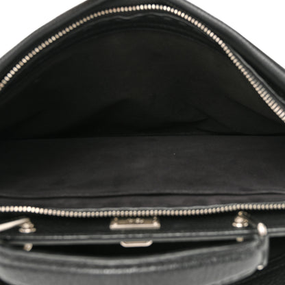 Fendi Cuoio Romano Selleria Studded Large Peekaboo Iconic Fit Satchel Black 6 of 10
