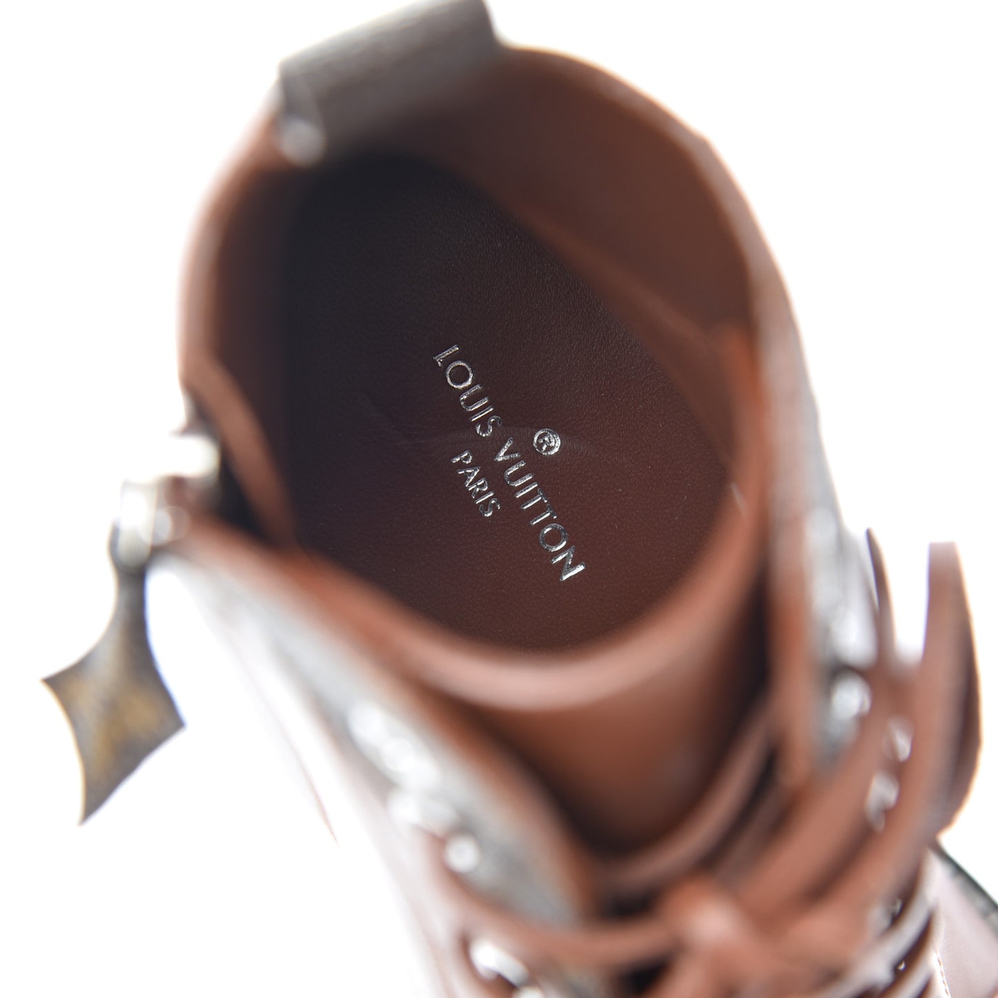 Calfskin Monogram Star Trail Ankle Boots 36 Cognac