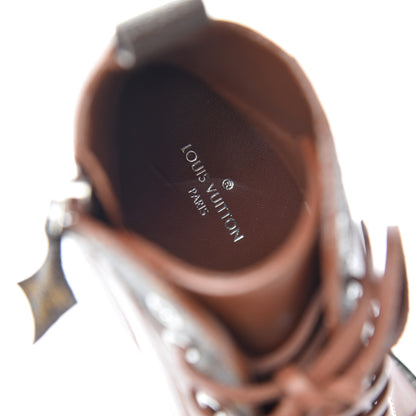 Louis Vuitton Calfskin Monogram Star Trail Ankle Boots 36 Cognac 11 of 12