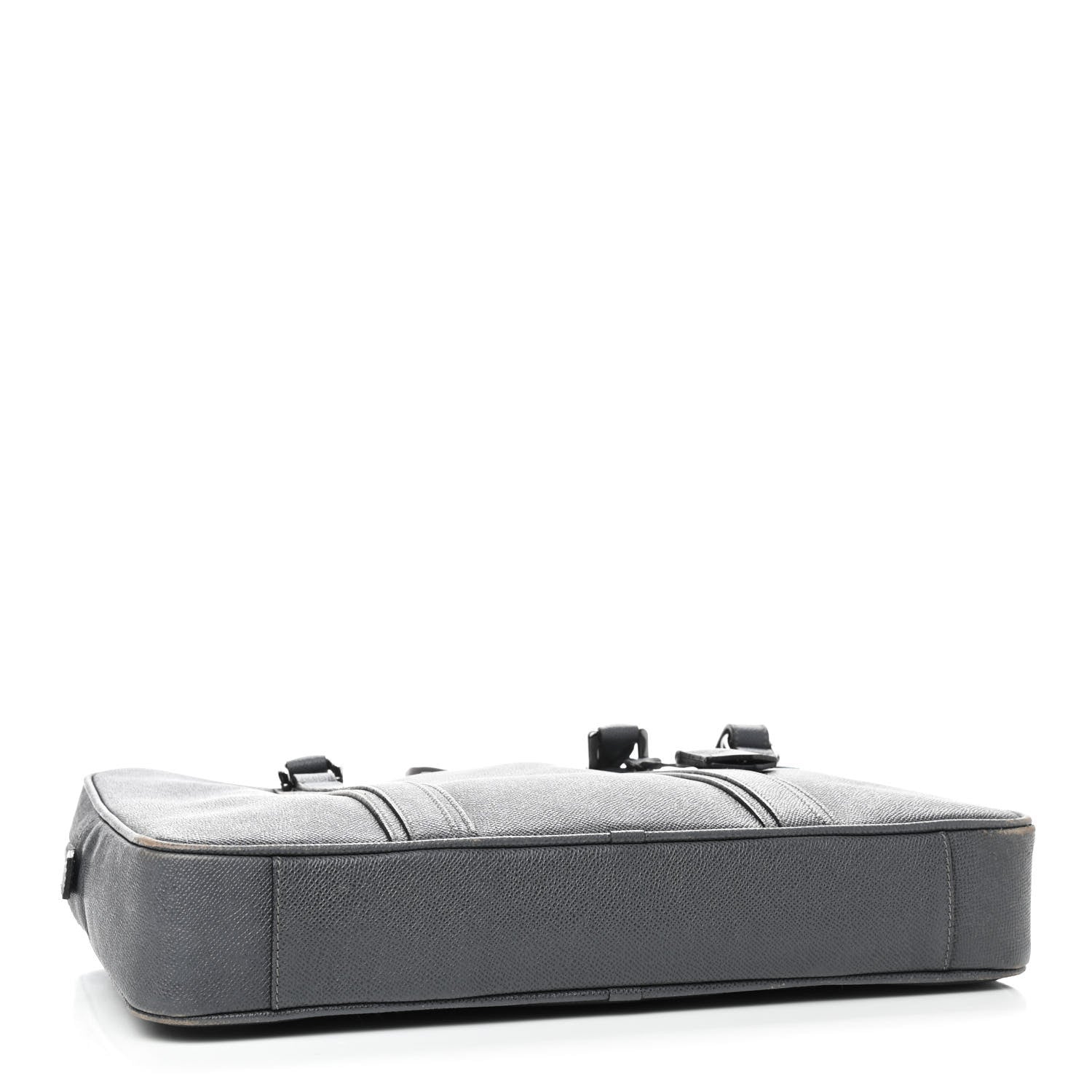 Burberry Grainy Calfskin Newberg Briefcase Grey 3 of 8