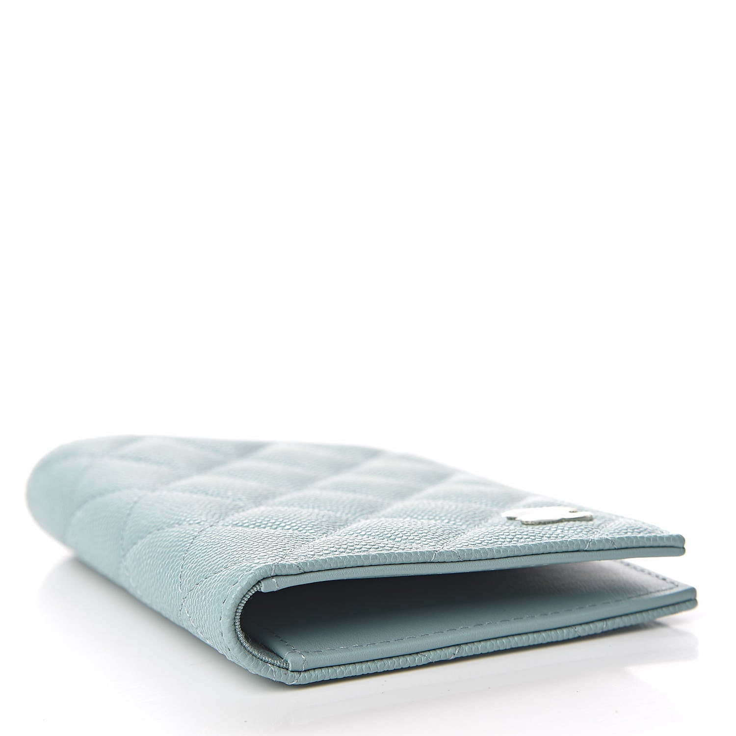 Chanel Caviar Quilted Passport Holder Blue 4 of 8