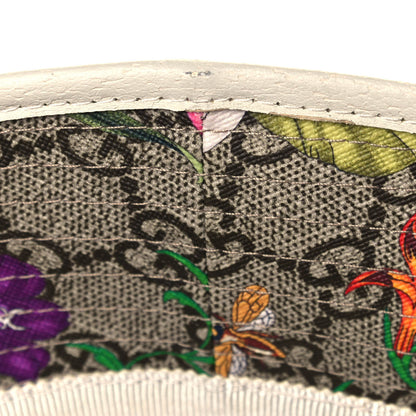 Gucci GG Supreme Monogram Flora Fedora Hat S White 9 of 10
